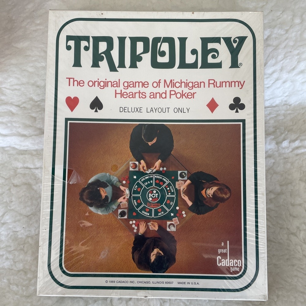 1969 Tripoley Deluxe Layout Only Edition by‎ Cadaco Game Sealed!!!